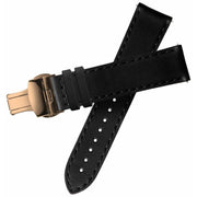 Xeric 20mm Horween Black Chromexcel Strap with Rose Gold Deployant Clasp