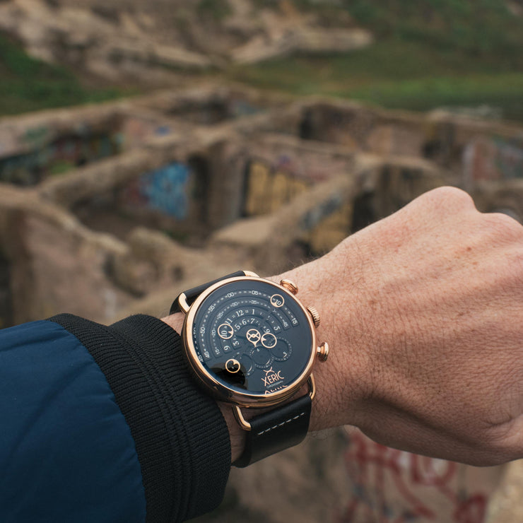 Halograph Chrono Sapphire Rose Gold Black