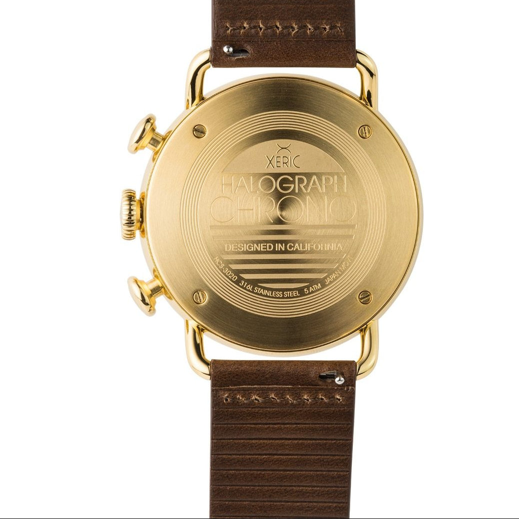 Halograph Chrono Sapphire Gold | Xeric.com – Xeric Watches