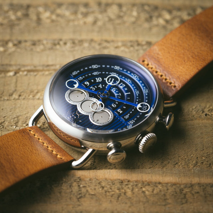 Xeric Halograph Chrono Sapphire Silver Navy