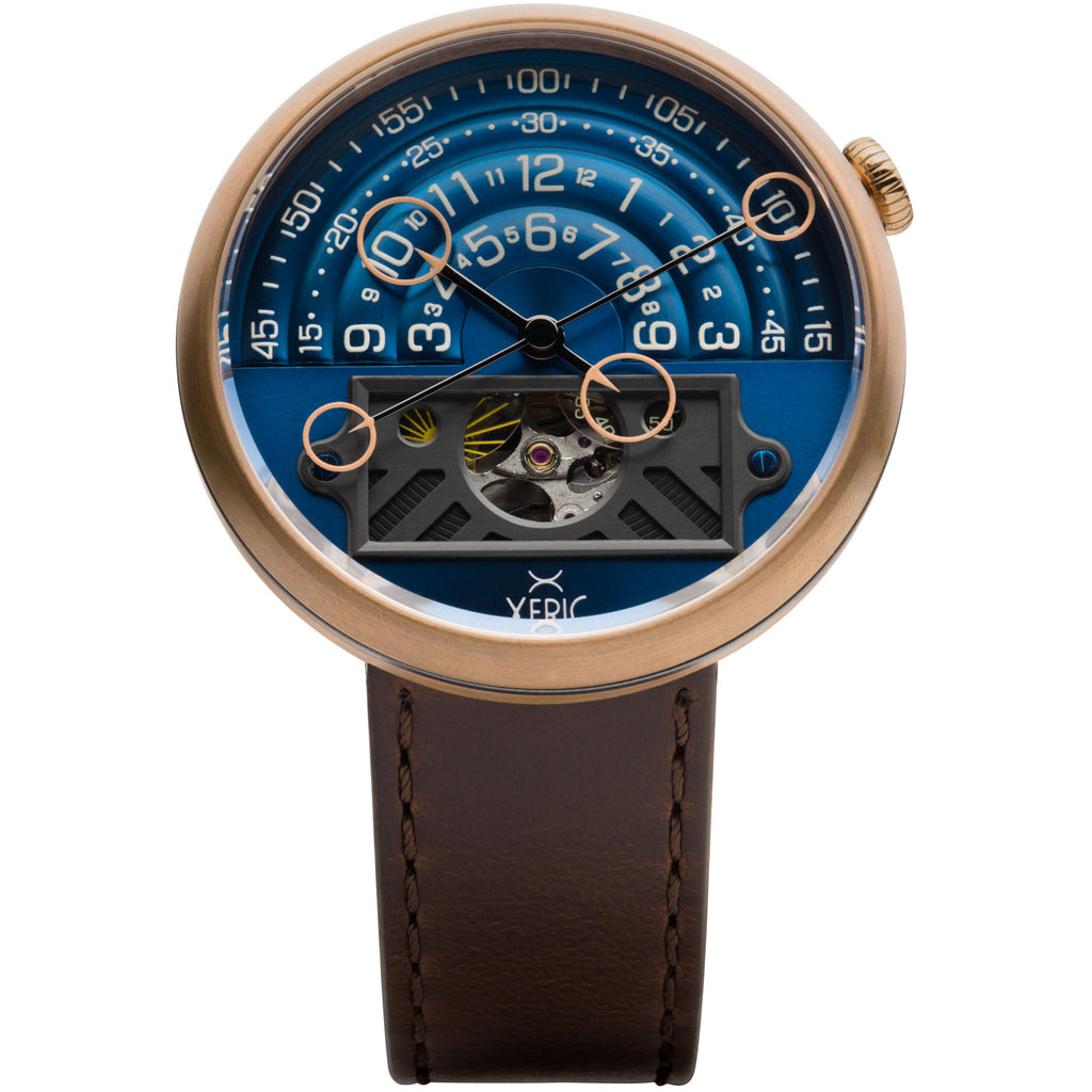 Halograph II Automatic Bronze Blue Limited Edition | Xeric Watches