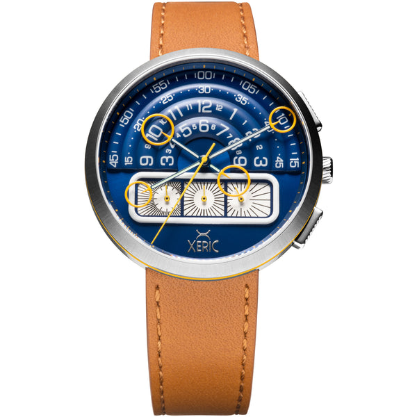 Halograph II Chrono Blue Tan | Xeric.com – Xeric Watches