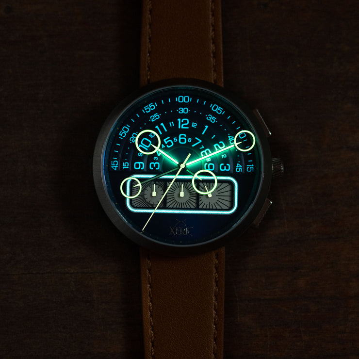 Halograph II Chrono Blue Tan