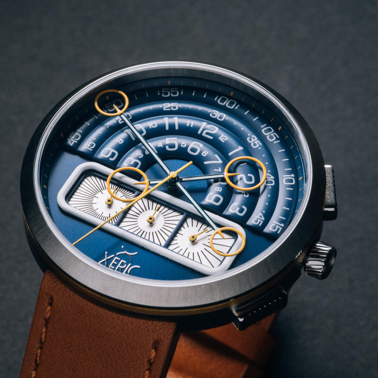 Halograph II Chrono Blue Tan