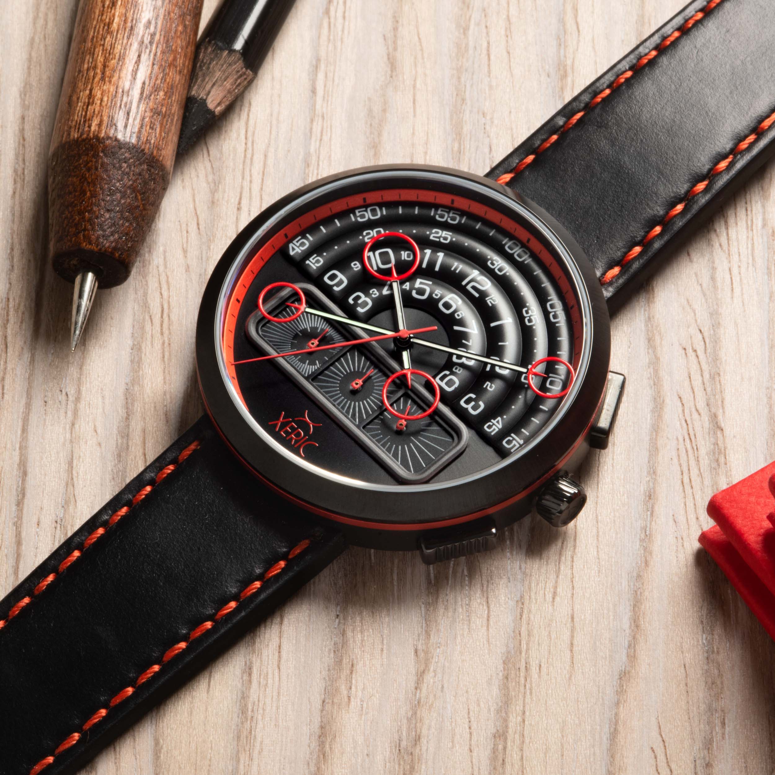 Halograph II Chrono Matte Demon | Xeric.com – Xeric Watches