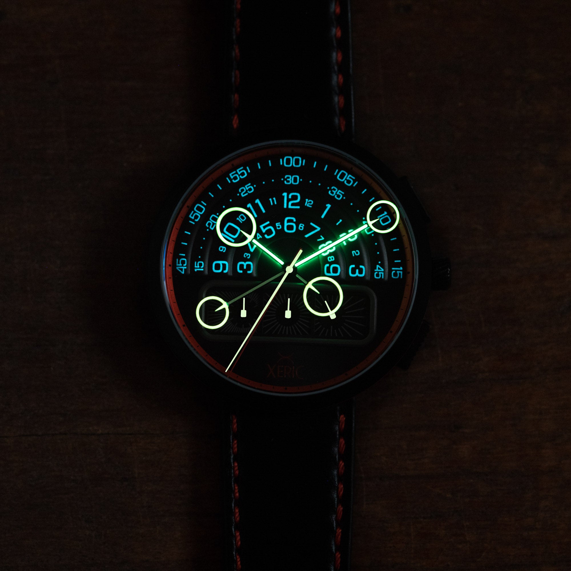 Halograph II Chrono Matte Demon | Xeric.com – Xeric Watches