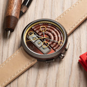 Halograph II Chrono Oxblood Sand