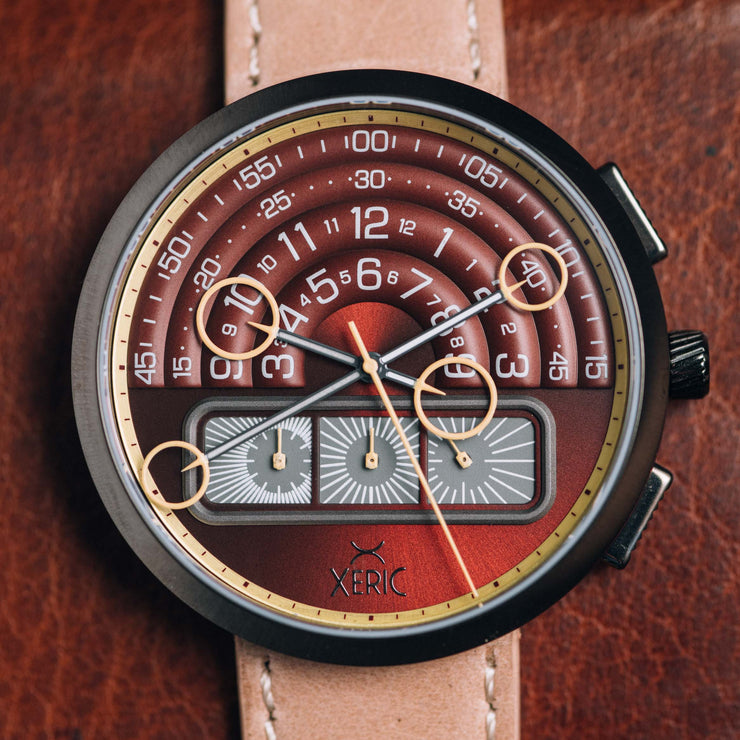 Halograph II Chrono Oxblood Sand