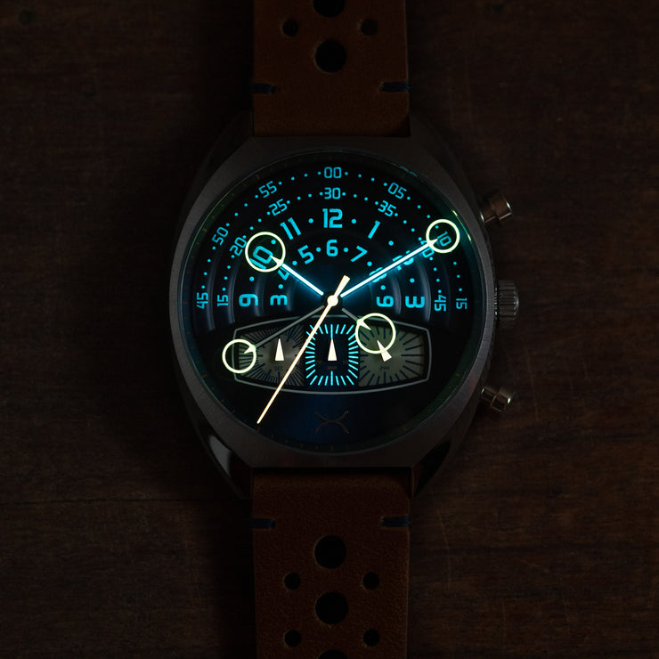 Halograph III Chrono Blue Tan