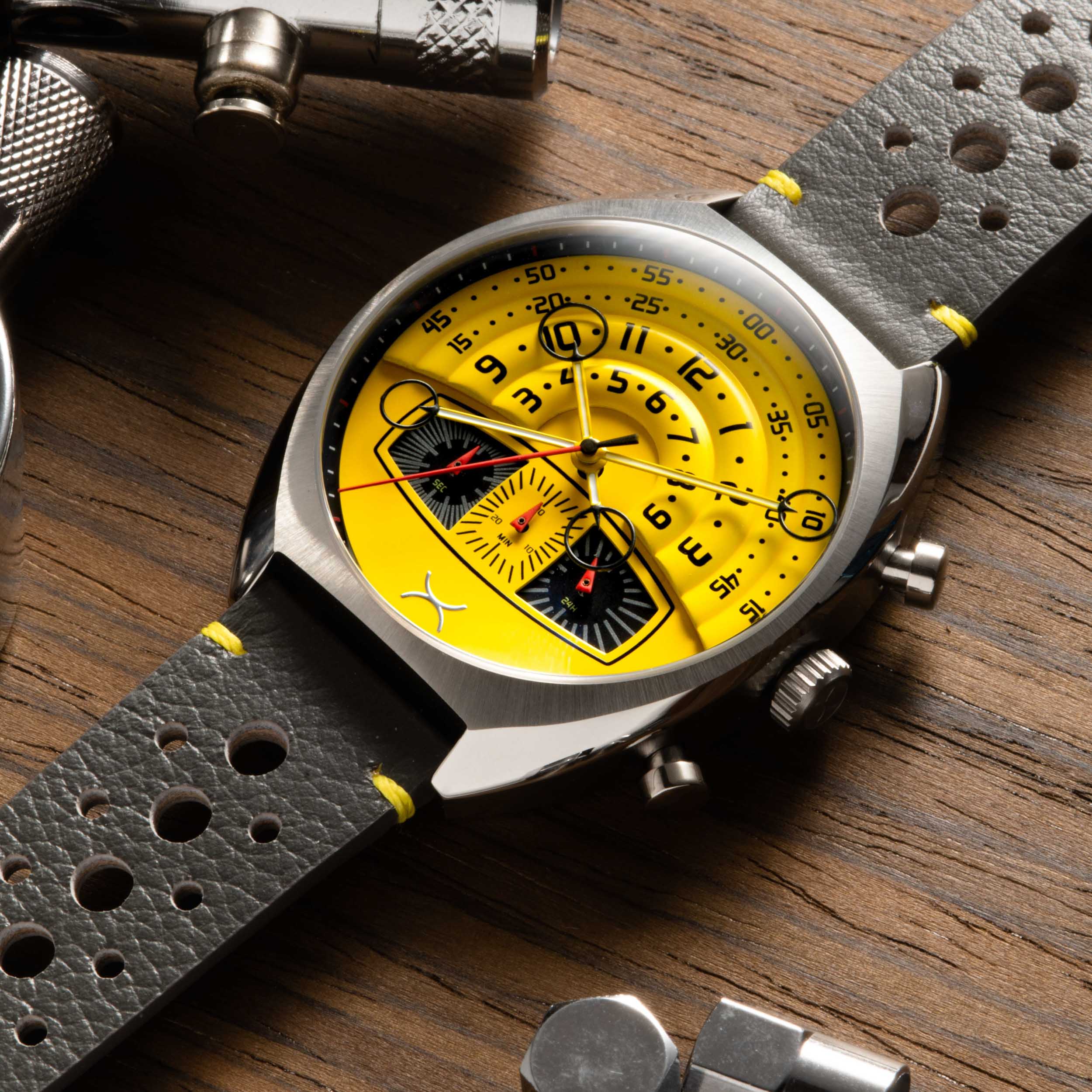 Halograph III Chrono Caution Yellow | Xeric.com – Xeric Watches