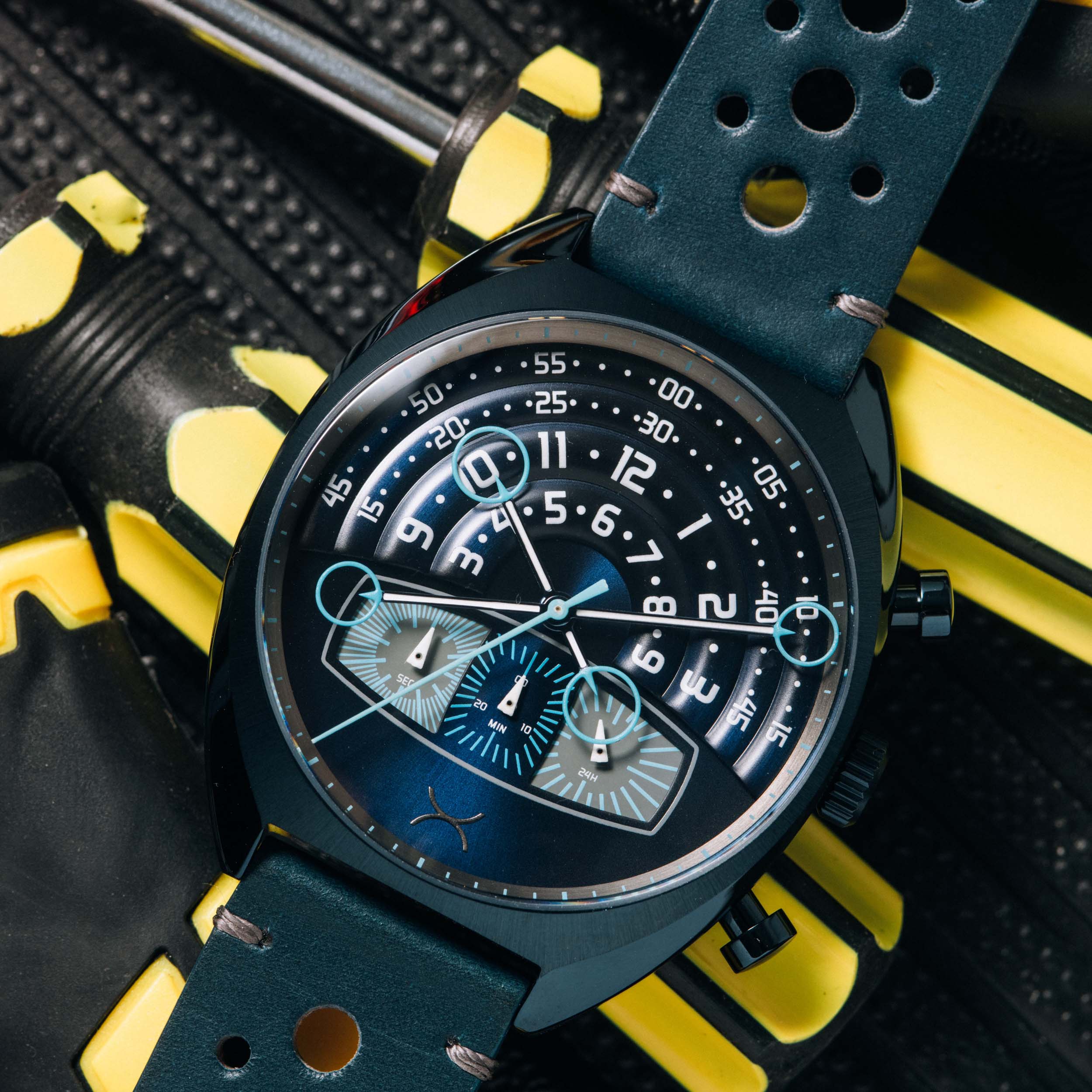 Halograph III Chrono Deep Blue | Xeric.com – Xeric Watches