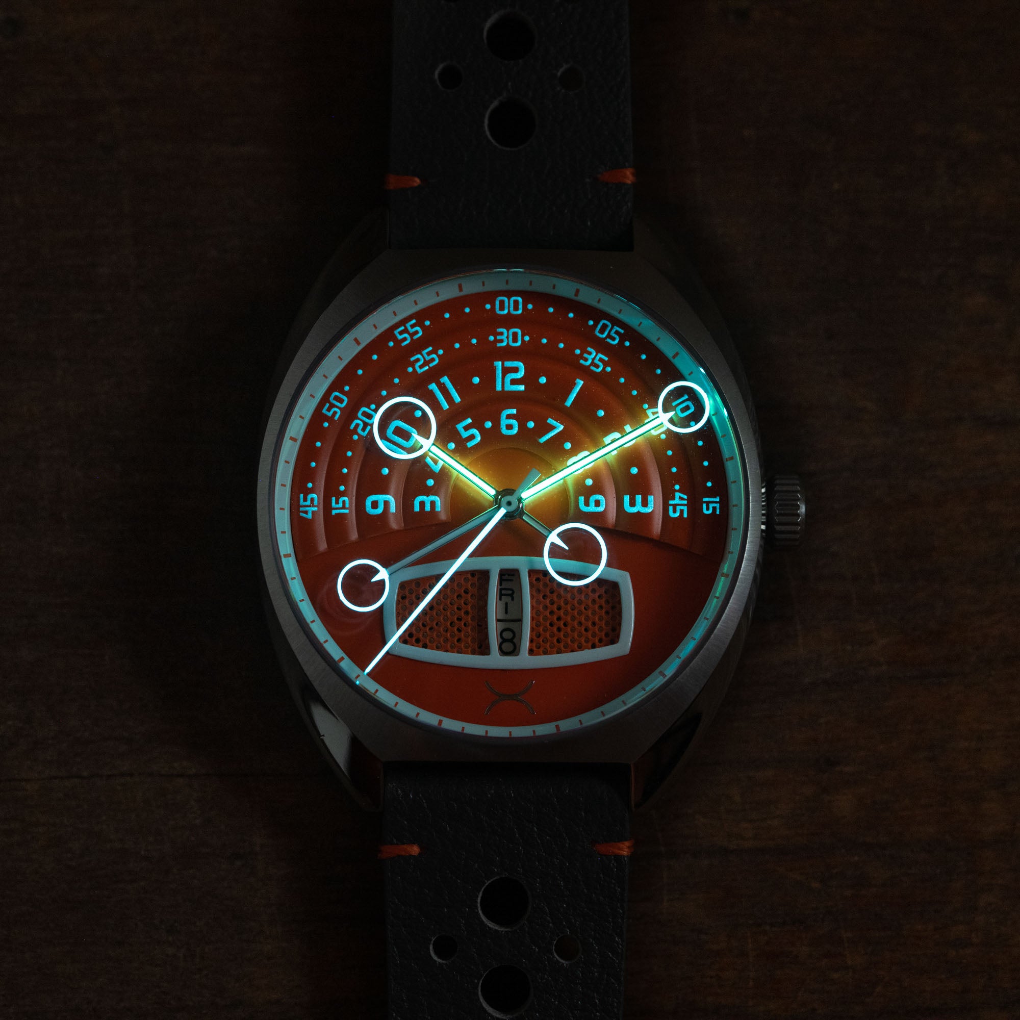 Halograph III Automatic Racing Orange | Xeric.com – Xeric Watches