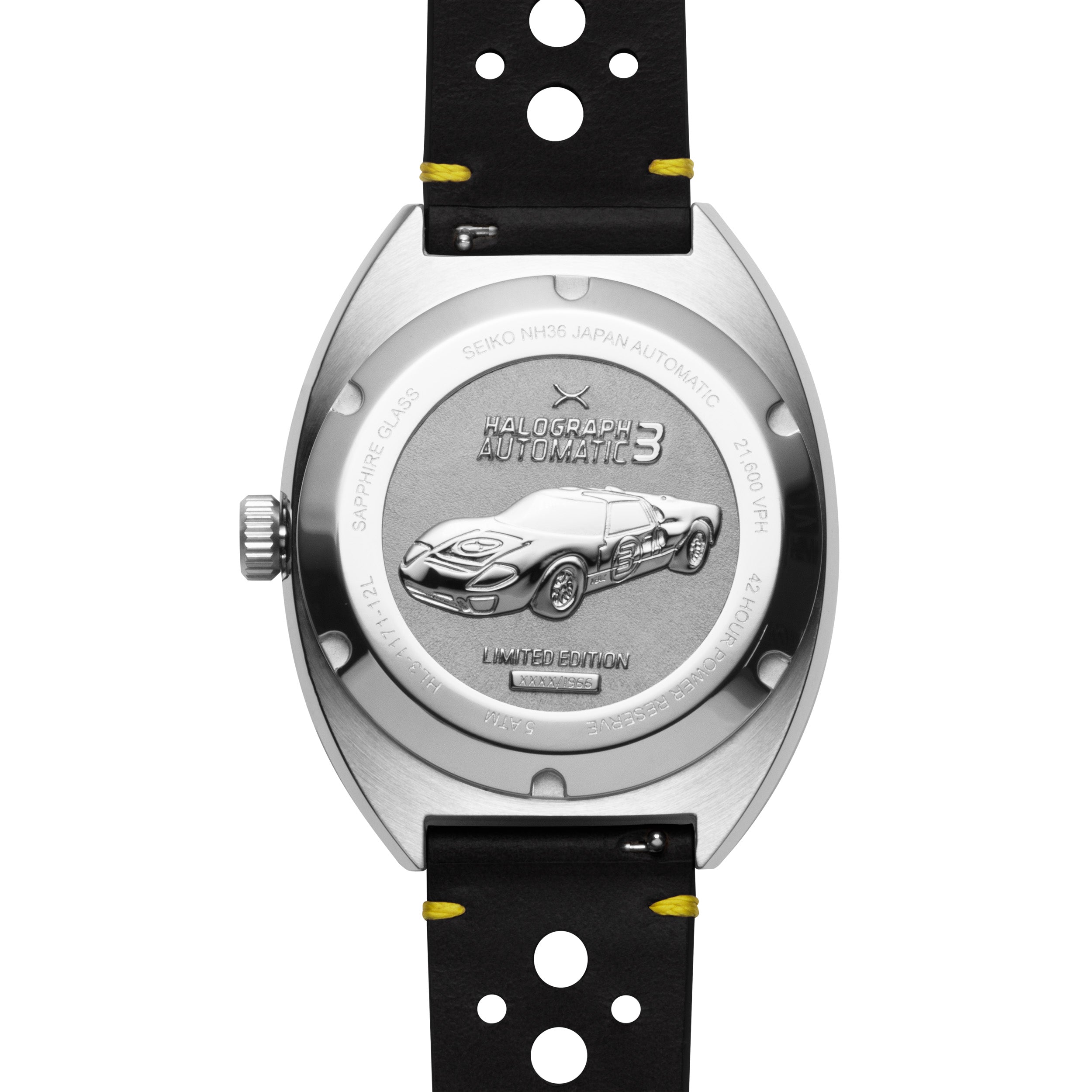 Halograph III Automatic Steel Black | Xeric.com – Xeric Watches