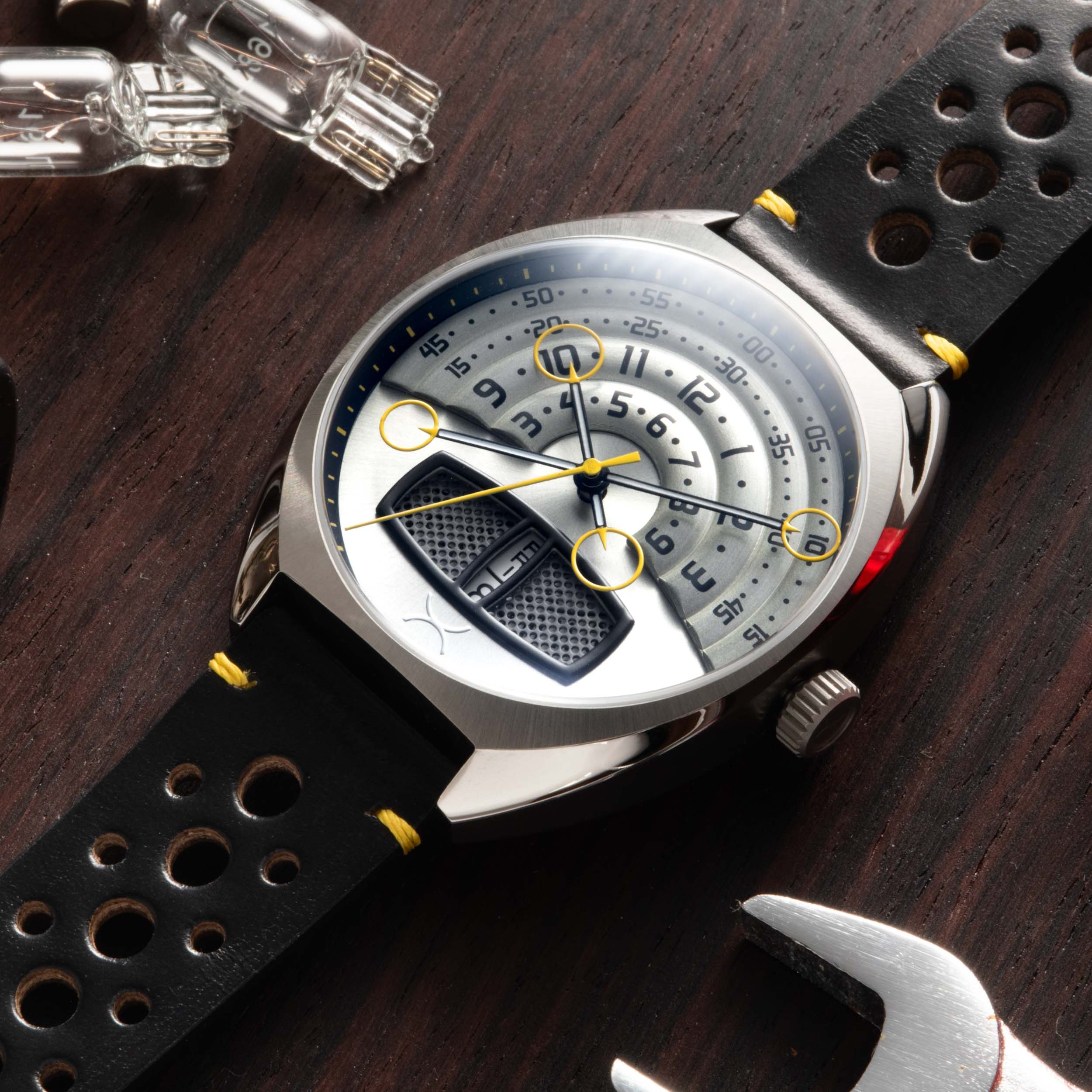 Halograph III Automatic Steel Black | Xeric.com – Xeric Watches