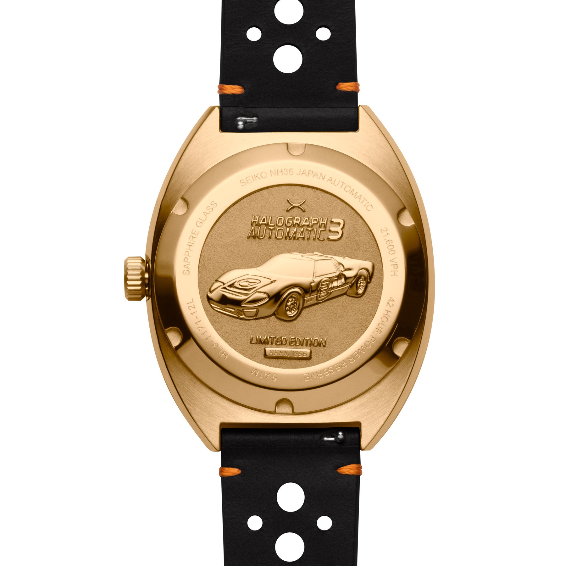 Halograph III Automatic Vintage Gold | Xeric.com – Xeric Watches