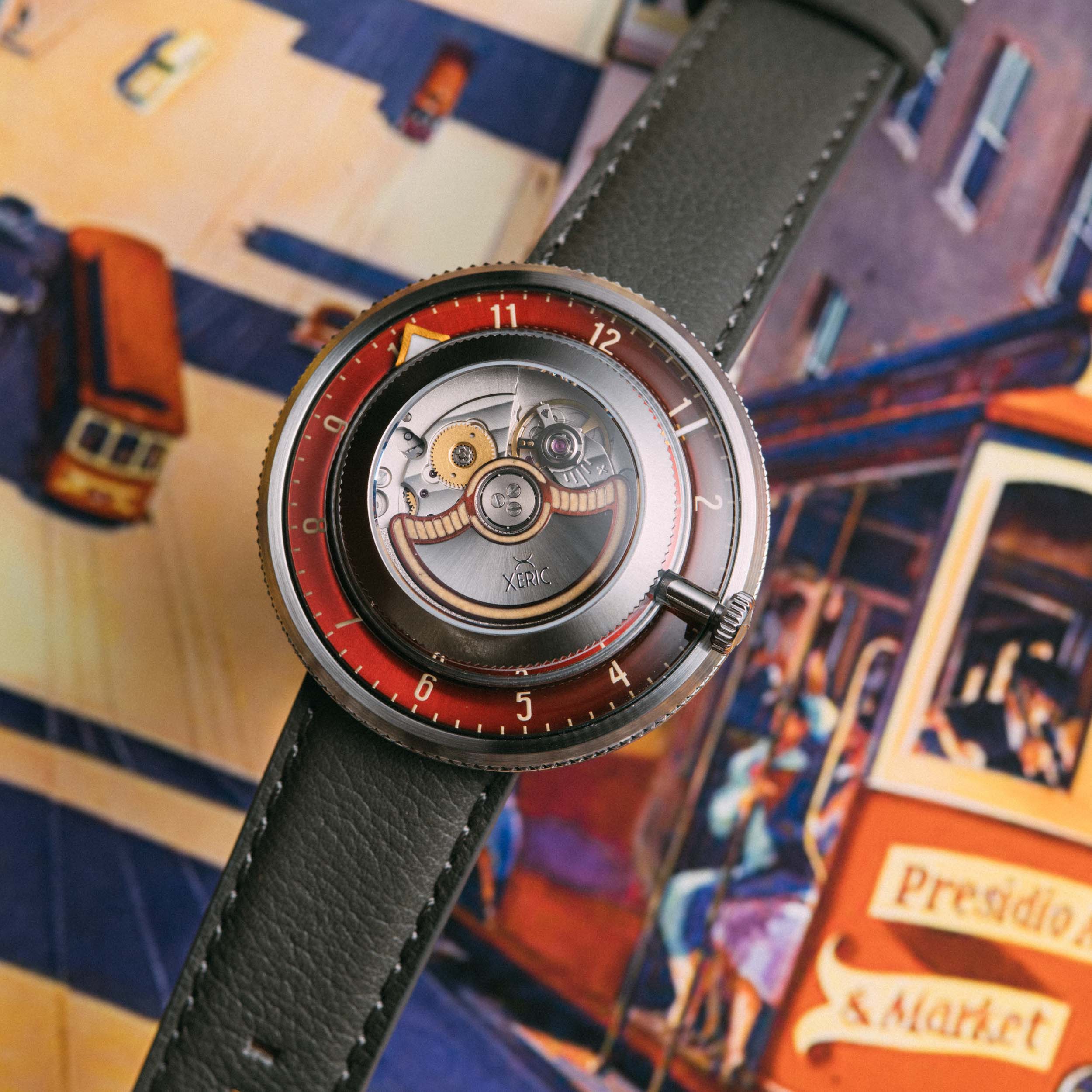 Invertor Automatic Oxblood Gray Limited Edition | Xeric.com