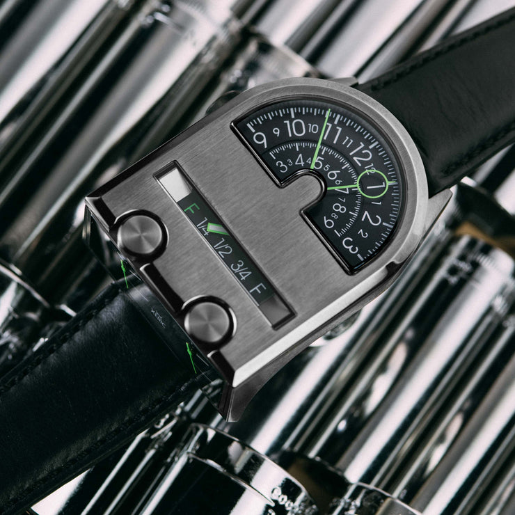 Leadfoot Automatic Gunmetal Lime Limited Edition