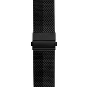 20mm Black PVD Mesh Bracelet with Deployant Clasp