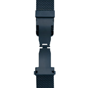 Xeric 22mm Blue PVD Mesh Bracelet with Deployant Clasp