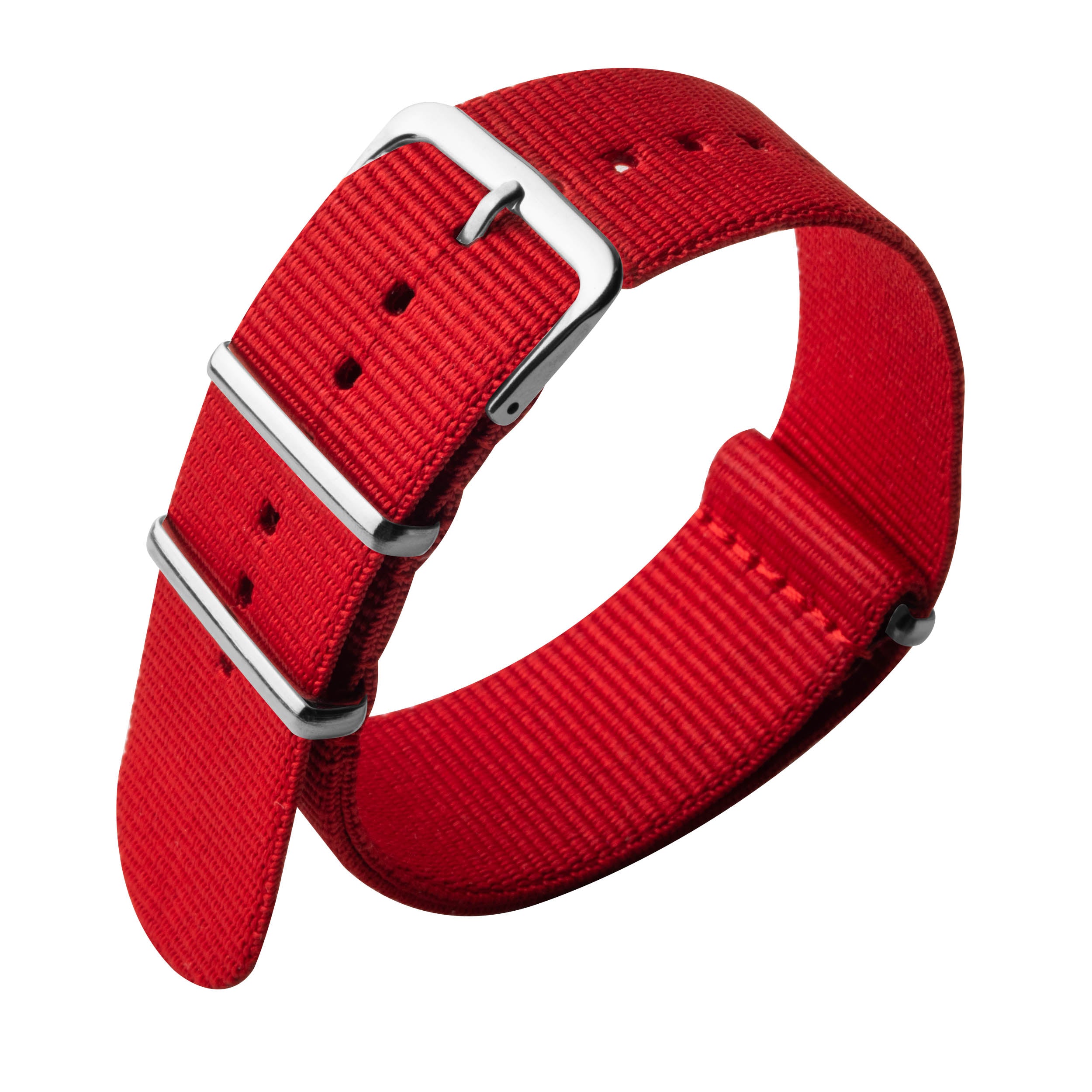Xeric 22mm NATO Red with Silver Hardware | Xeric.com – Xeric Watches
