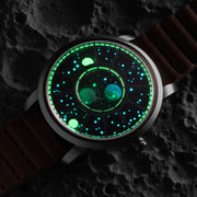 NASA Apollo 15 American Moonphase Cosmic Nebula