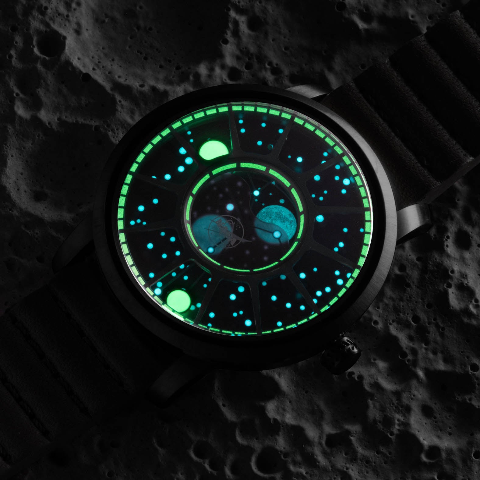 NASA Apollo 15 American Moonphase Deep Space Purple | Xeric.com