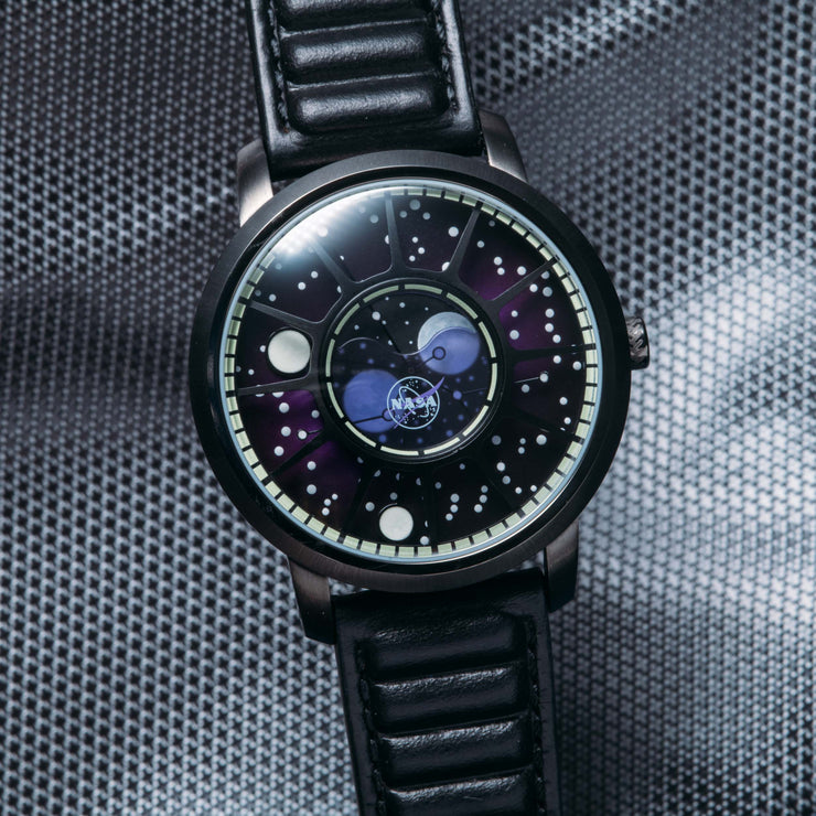 NASA Apollo 15 American Moonphase Deep Space Purple