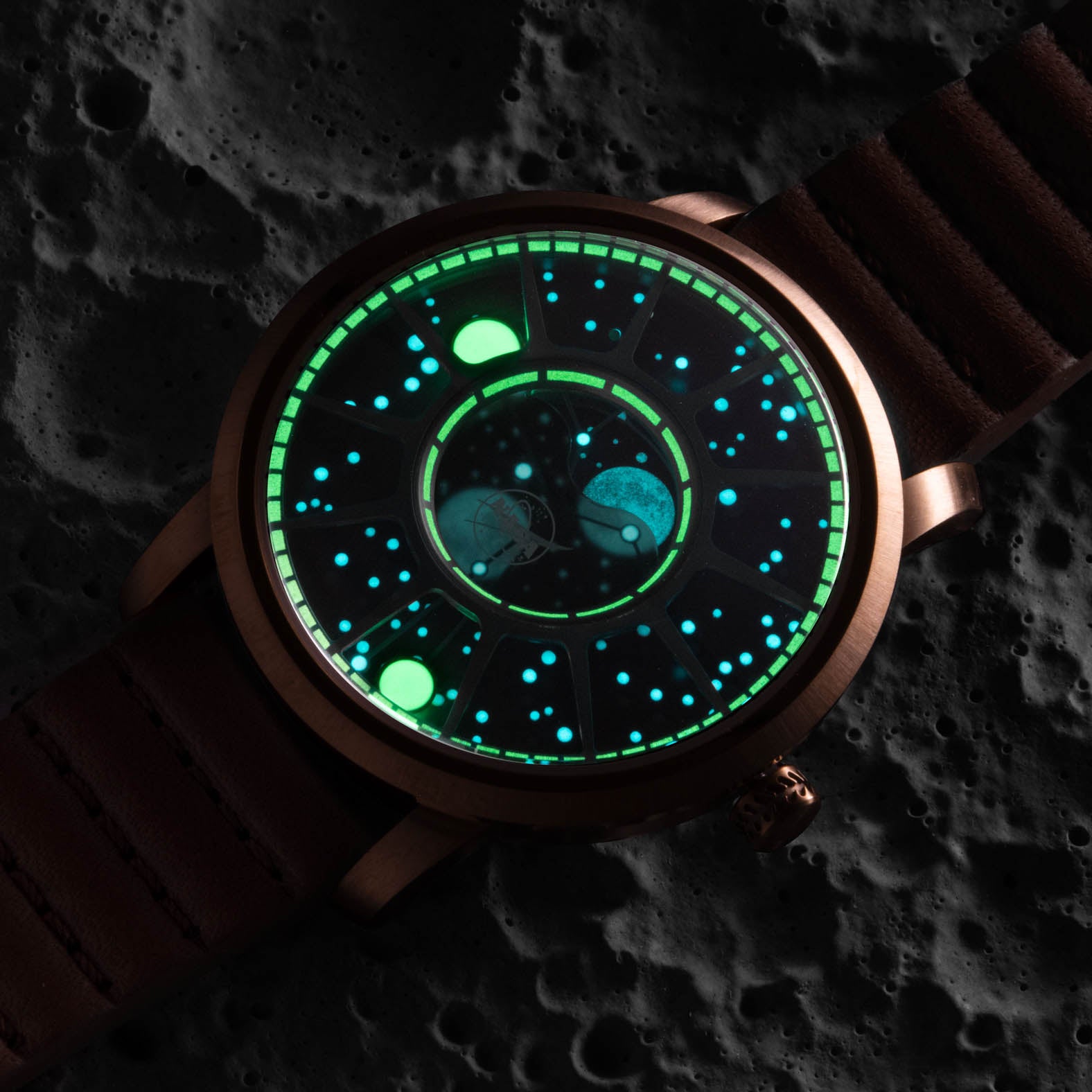 NASA Apollo 15 American Moonphase Helix Nebula | Xeric.com – Xeric