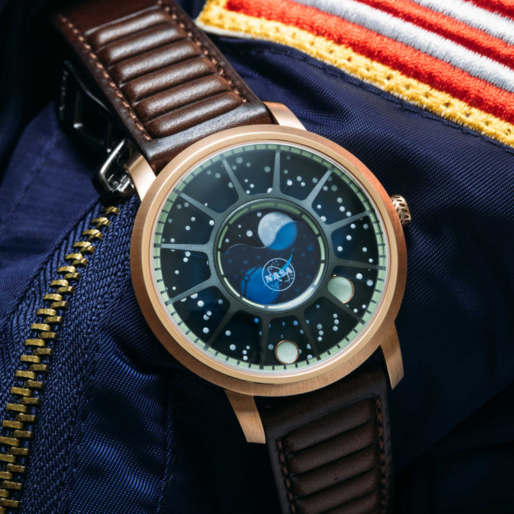 NASA Apollo 15 American Moonphase Helix Nebula