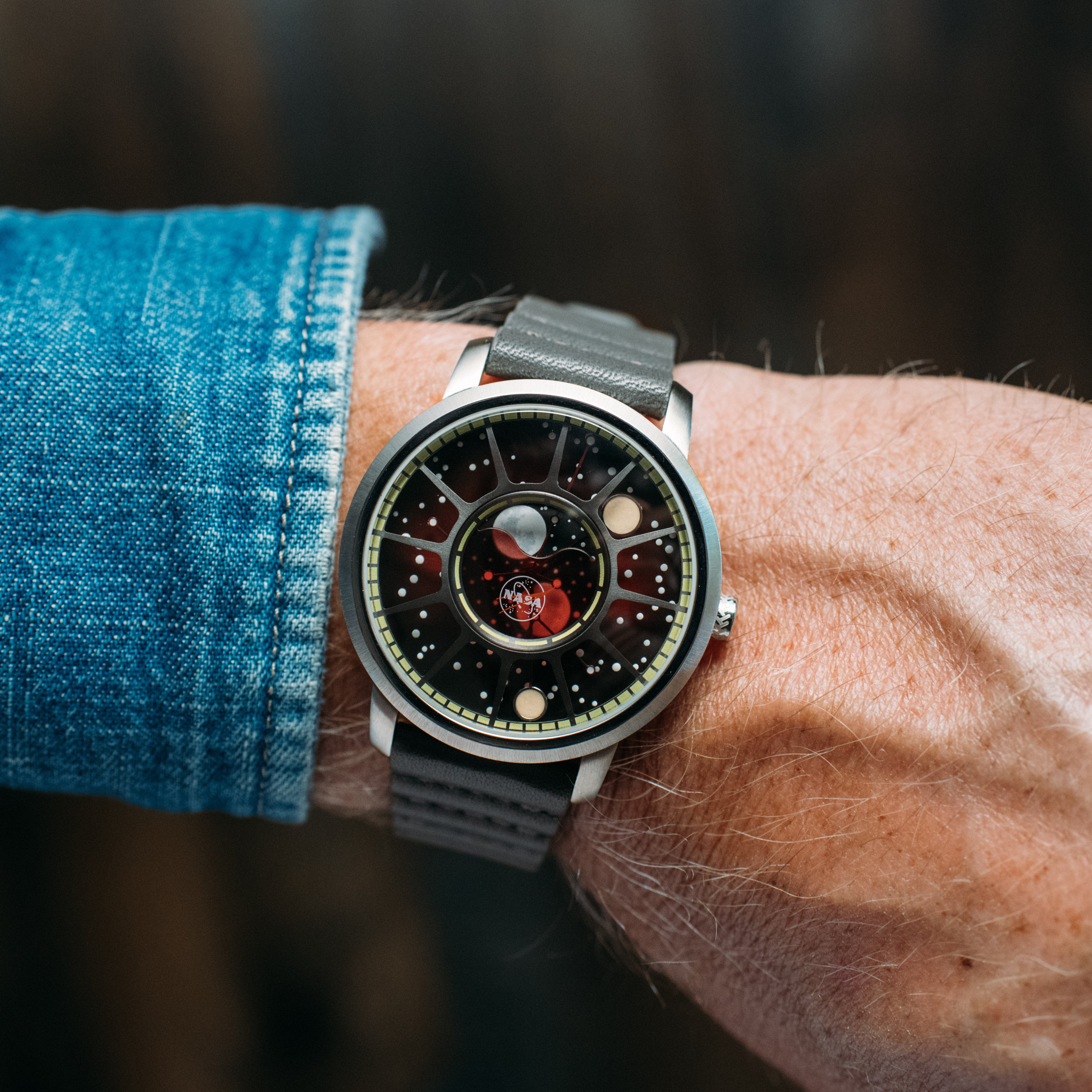 NASA Apollo 15 American Moonphase Red Dwarf | Xeric.com – Xeric
