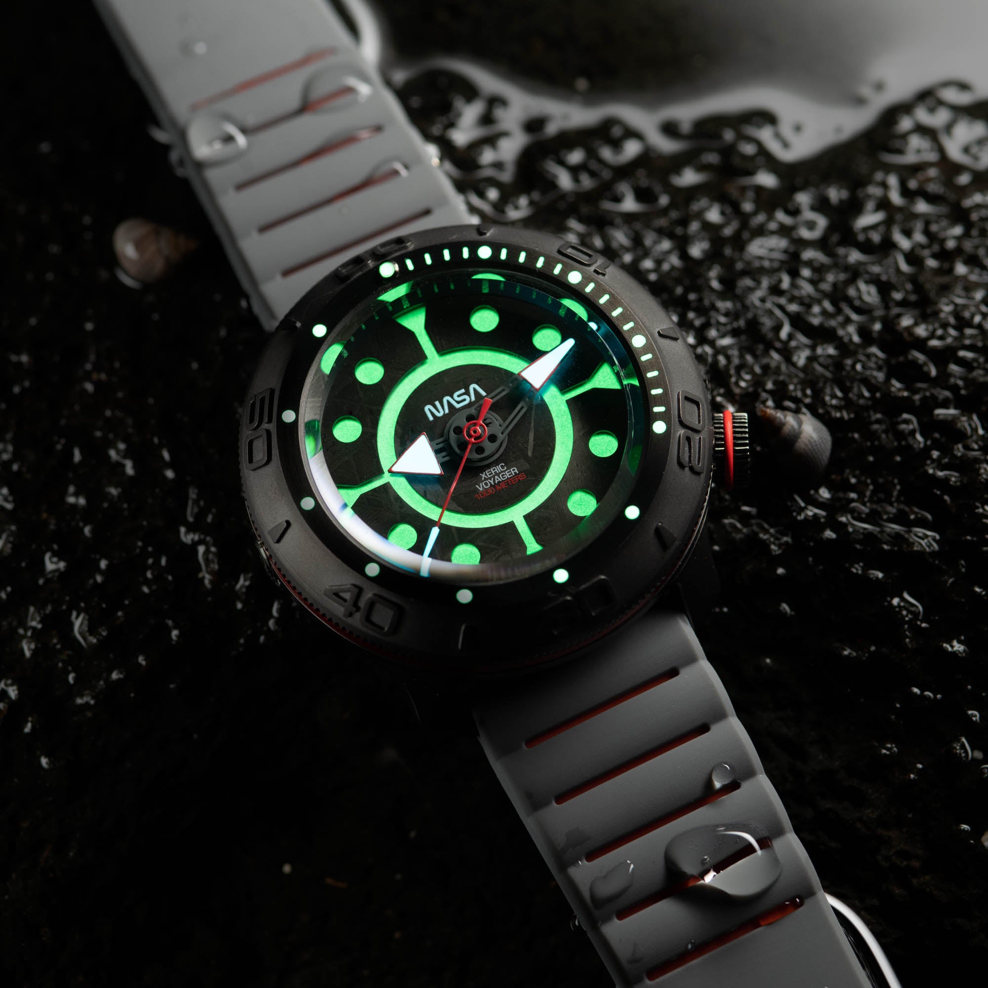 NASA Voyager Automatic 1000m Diver Meteorite | Xeric.com – Xeric