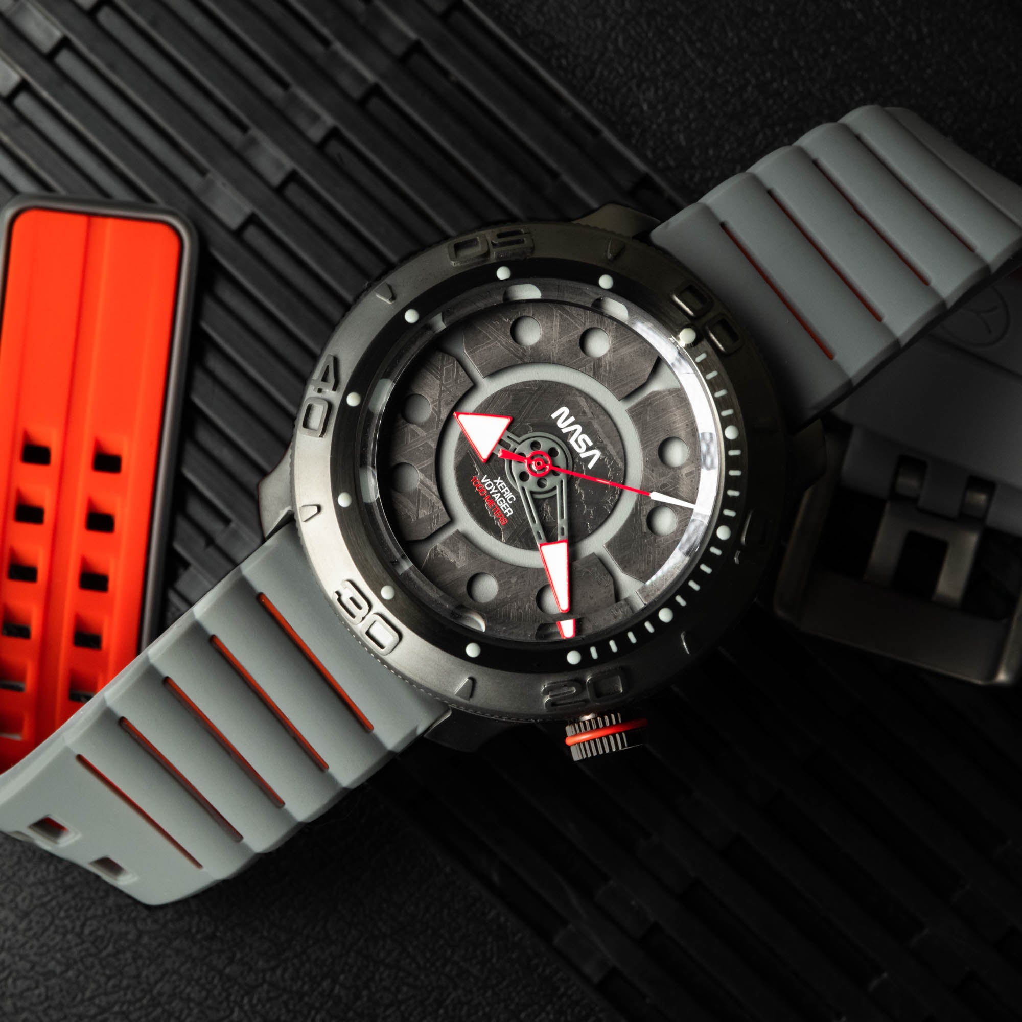 NASA Voyager Automatic 1000m Diver Meteorite | Xeric.com – Xeric