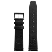 Xeric 22mm Ribbed Horween Leather Black Strap Gun Buckle