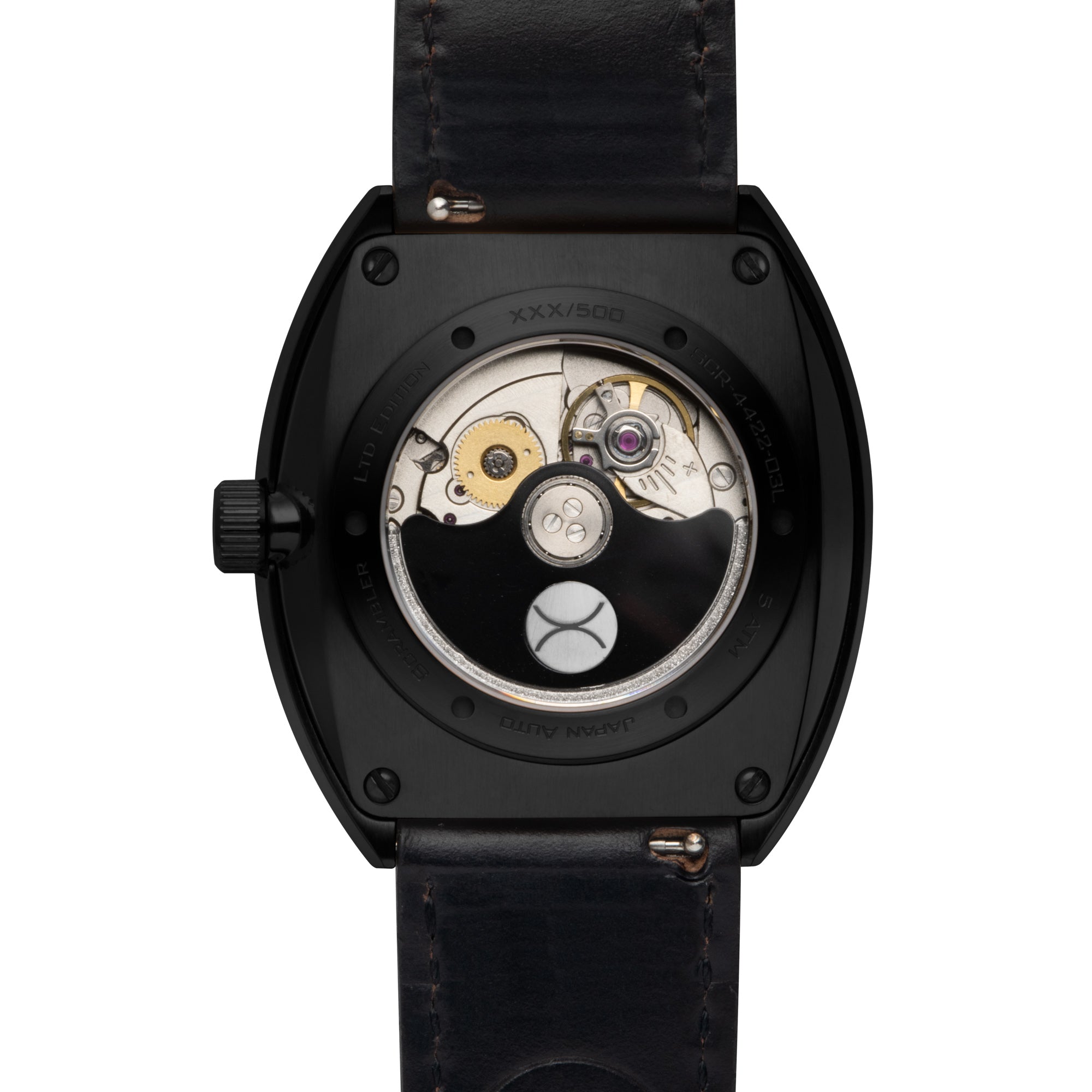 Scrambler Automatic Wandering Hour Black Orange | Xeric.com