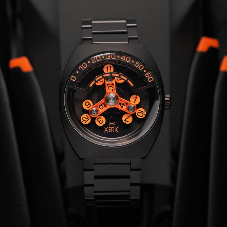 Scrambler Automatic Wandering Hour Black Orange