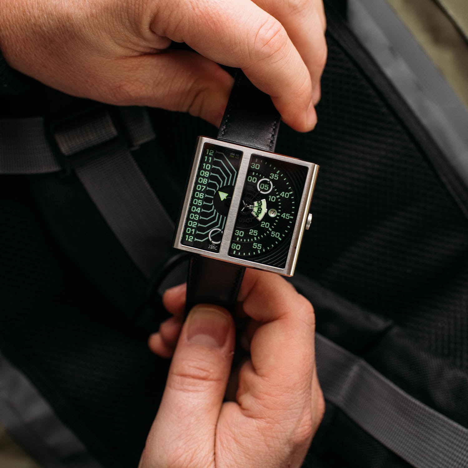 Xeric Soloscope II Automatic Steel Black | Xeric.com – Xeric Watches