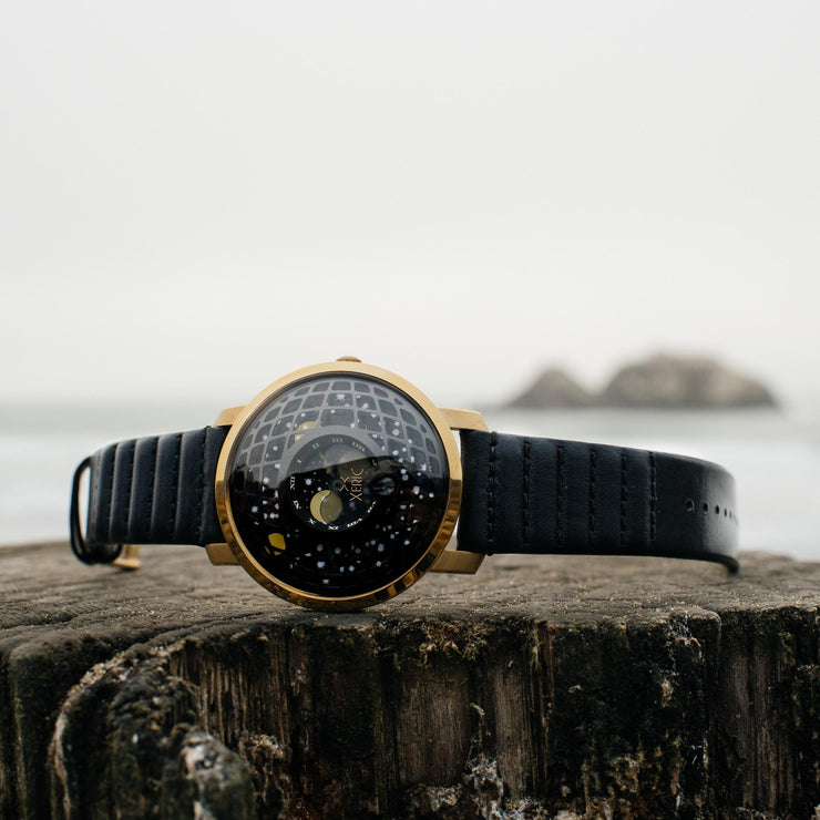 Trappist-1 American Moonphase Gold Black