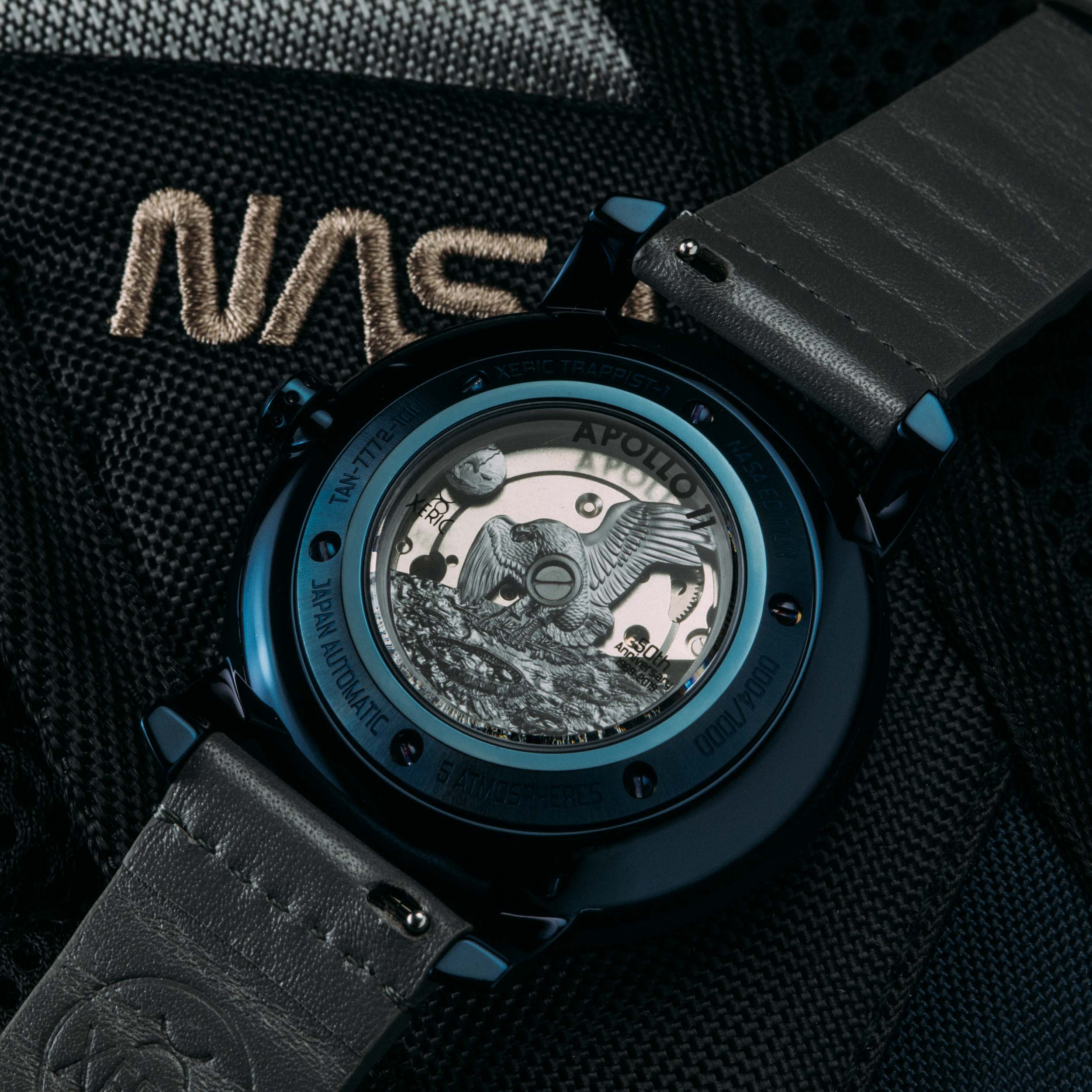 NASA Trappist-1 Automatic Sapphire Meteorite Blue Supernova