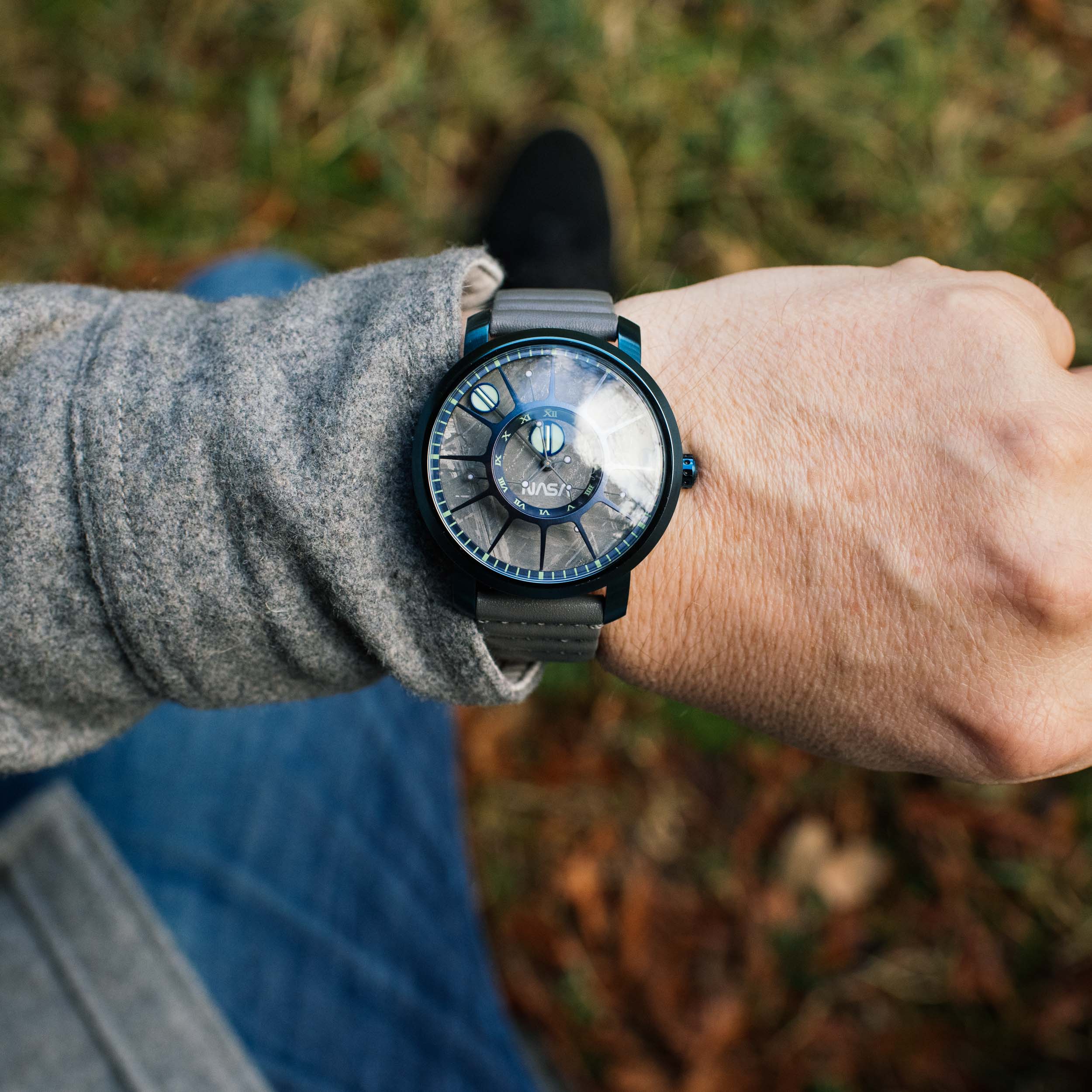 NASA Trappist-1 Automatic Sapphire Meteorite Blue Supernova