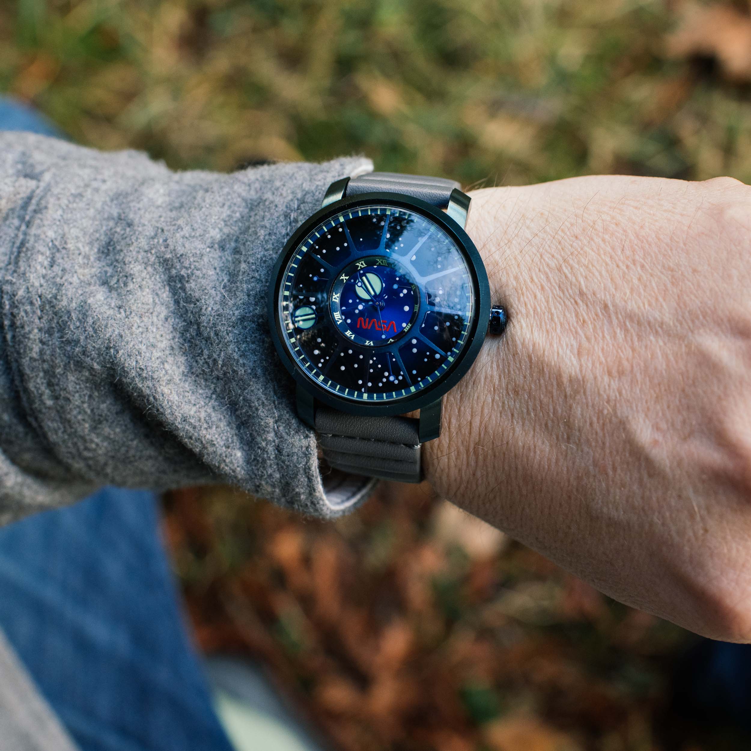 NASA Trappist-1 Automatic Sapphire Blue Supernova | Xeric.com