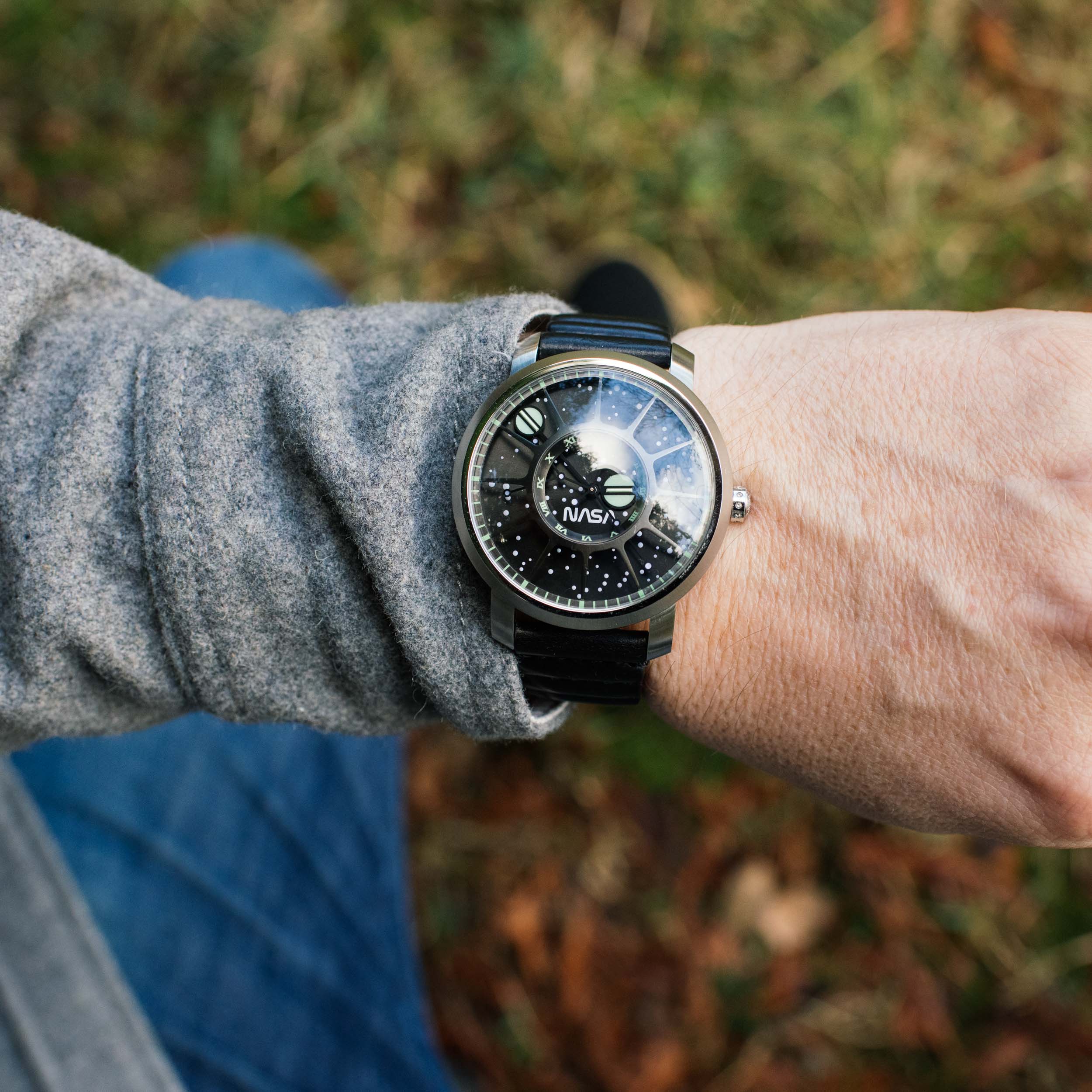 時計 HIDE ADDIESDIVE 36mm VH31 Retro Pilot Field Watch AD2079