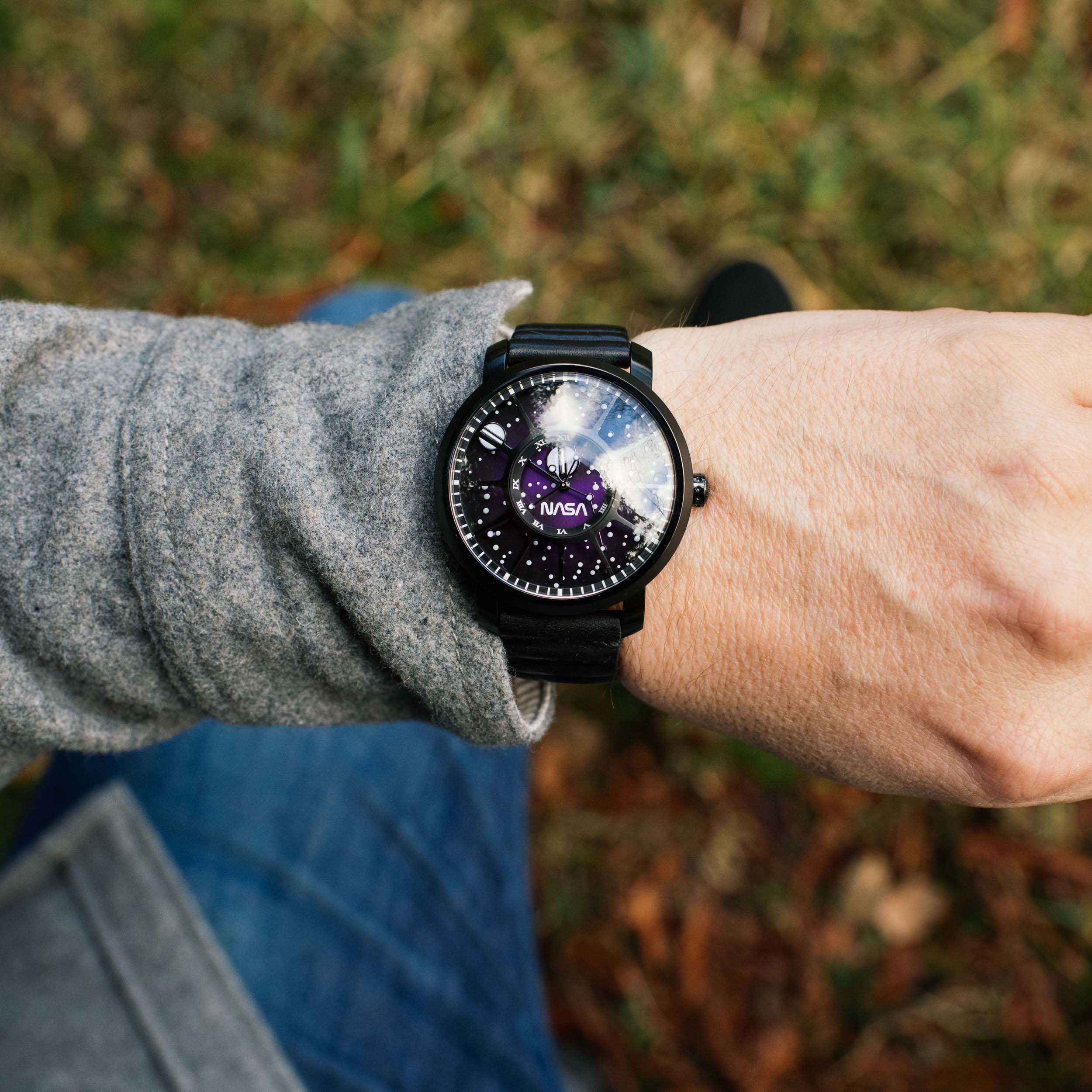 NASA Trappist-1 Automatic Sapphire Deep Space Purple | Xeric.com