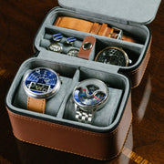 Xeric Two Watch Brown Travel Case
