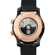 Vendetta Automatic Wandering Hour Rose Gold Black