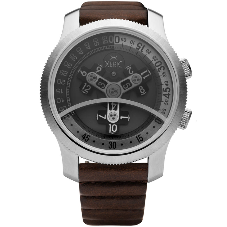 Vendetta Automatic Wandering Hour Silver Brown
