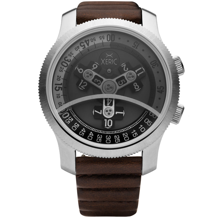 Vendetta Automatic Wandering Hour Silver Brown
