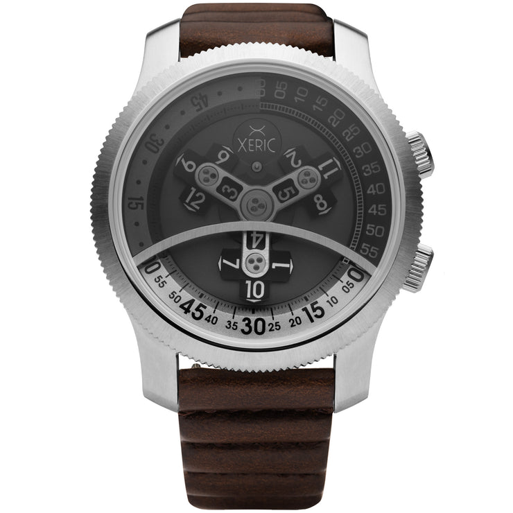 Vendetta Automatic Wandering Hour Silver Brown