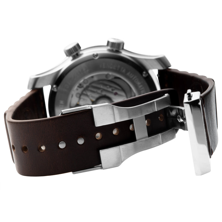 Vendetta Automatic Wandering Hour Silver Brown