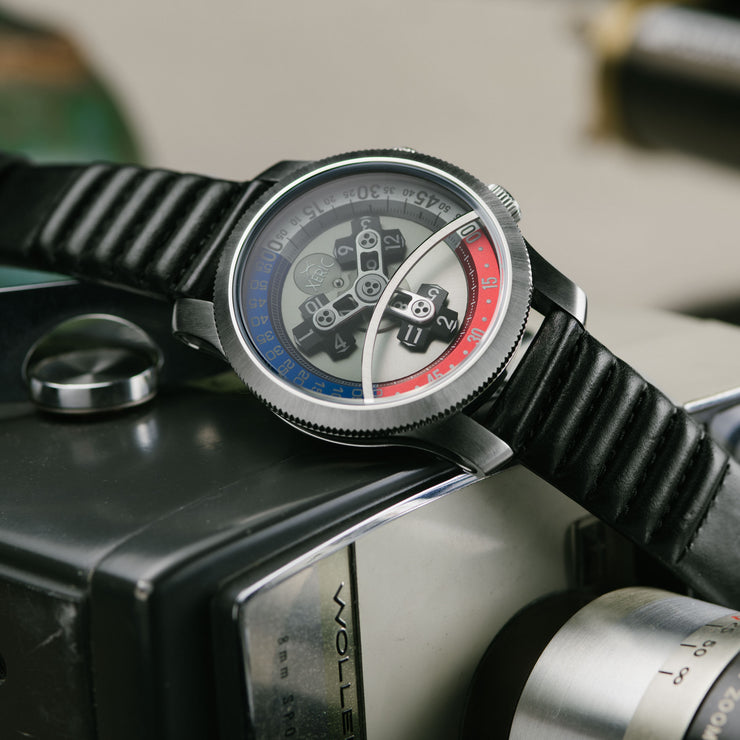 Vendetta Automatic Wandering Hour Silver pepsi xeric