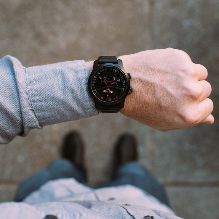 Vendetta Automatic Wandering Hour All Black Red
